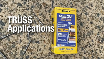 Bremick MultiONE 8g x 40mm B8 Coated Self-Drilling Screws 200 Pack