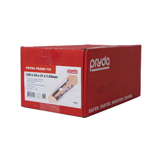 Pryda Frame Fix 230x34x31mm Box of 10 - High Strength, Retrofittable Wall Reinforcement