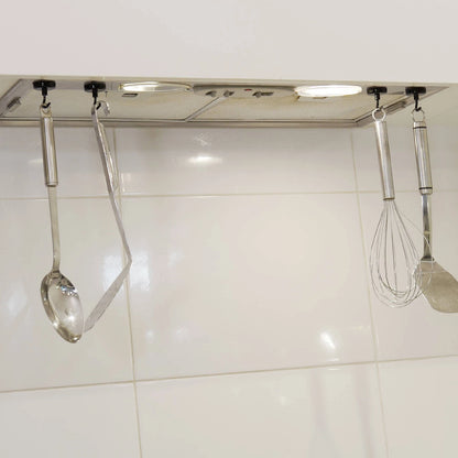 Everhang Black Magnetic Hooks 16x35mm - 10 Pack, Strong Hold, Multi-Purpose Use