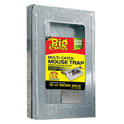 The Big Cheese Multi-Catch Mouse Trap, Heavy-Duty Steel, Indoor/Outdoor, High Capacity