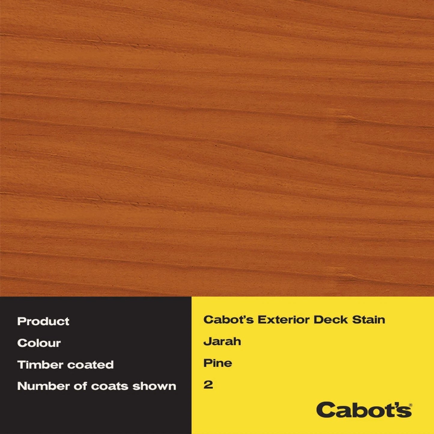 Cabot's 10L Jarrah Water Based Deck & Exterior Timber Stain, UV & Mould Protection