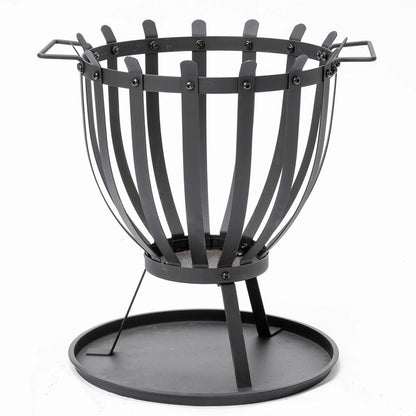 Jumbuck Black Brazier - Easy Assembly, Ash Catcher, Compact Outdoor Fire Pit