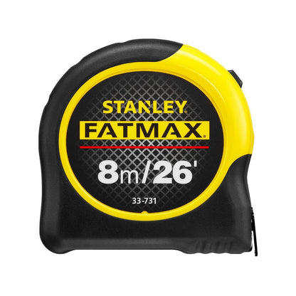 Stanley FatMax 8m Blade Armor Tape Measure with Airlock Slide Lock & Mylar Coated Blade