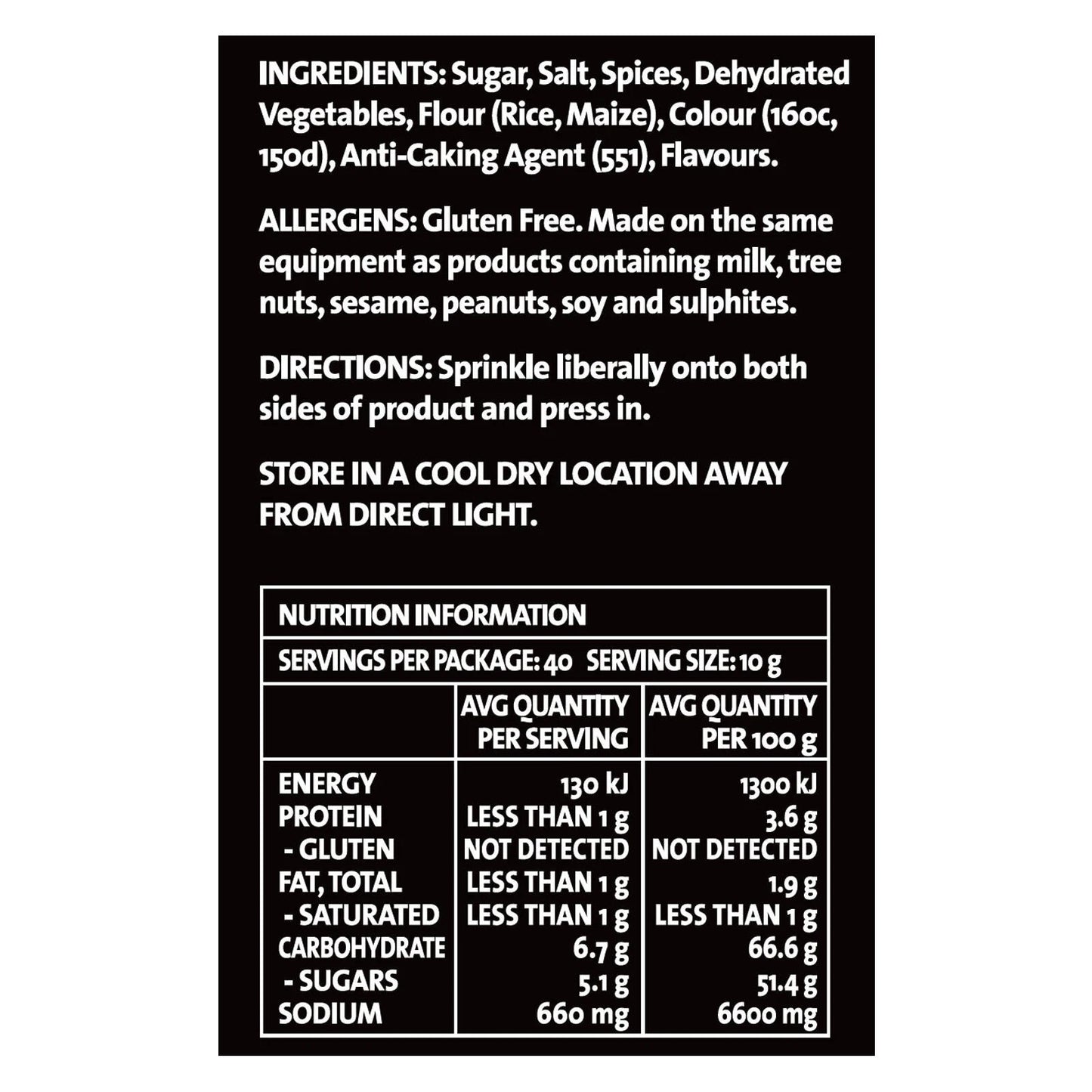 Jumbuck Spinners Spice BBQ Rub 400g Gluten-Free Vegan-Friendly Seasoning for Grilling