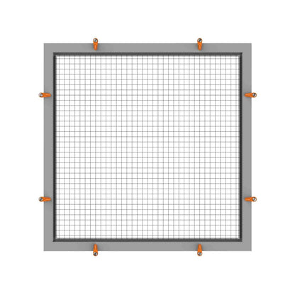 Rolltrak 9mm Black Flyscreen Clip Offset - UV Stabilised Plastic, 20 Pack