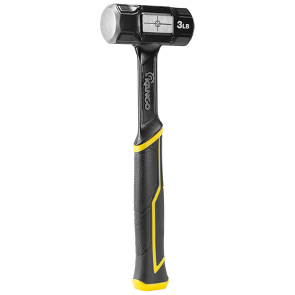 Kango 3lb Cross Strike Sledge Hammer - Durable, Precision, Dual Strike Faces