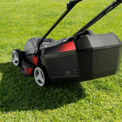 Ozito 1200W Corded Lawn Mower, 305mm Blade, Lightweight, Adjustable Height, 25L Catcher