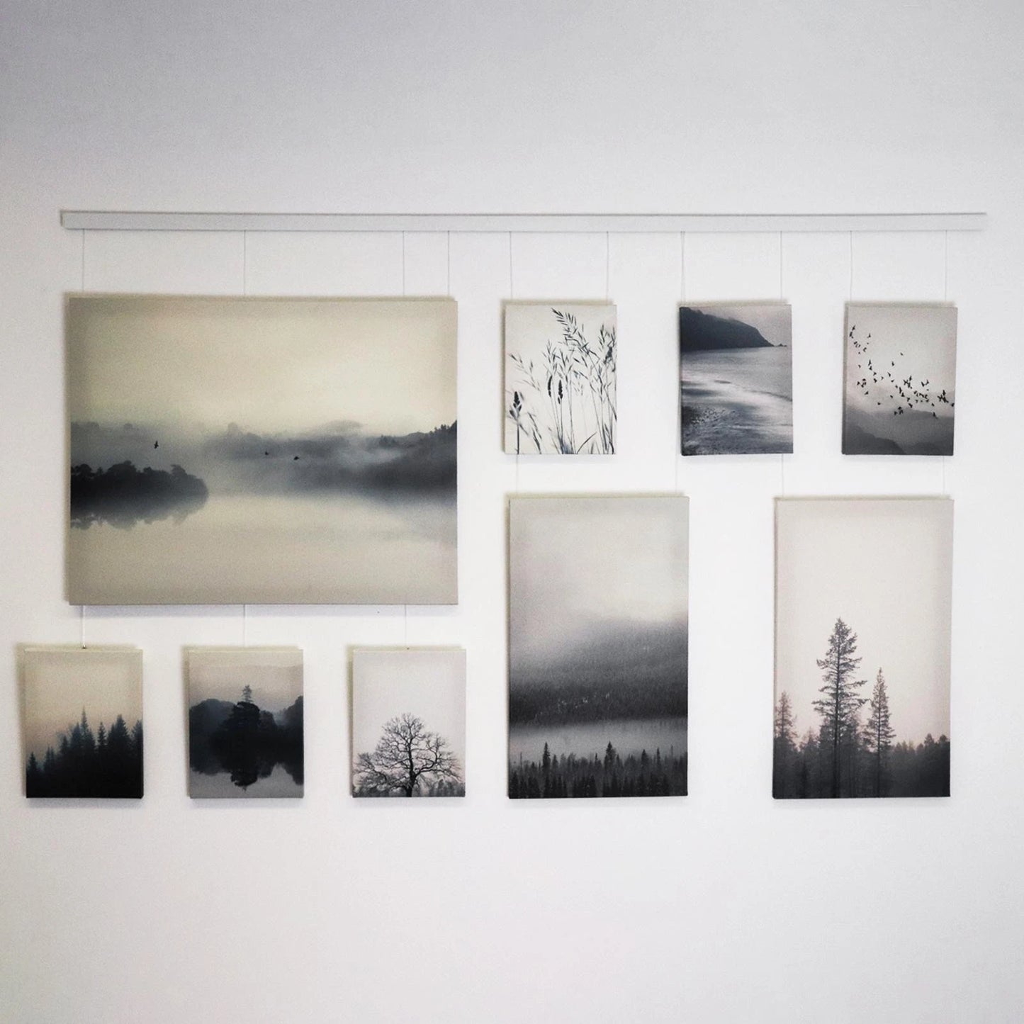 Gallery@Home Picture Mounts 2 Pack, Easy Install, Flexible Hanging, Silver Brass