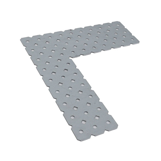 Carinya Galvanised L-Shape Bracket 220x200x60x1mm Customisable DIY Support