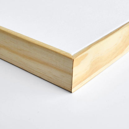 Boyle Wood Framed Canvas 40x50cm - Deep Edge, 100% Cotton, Multi-Media Compatible