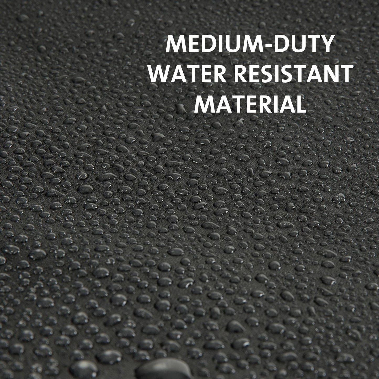 Jumbuck Black 2-3 Burner Hooded BBQ Cover, UV & Water Resistant, Secure Fit, 127x90x65cm