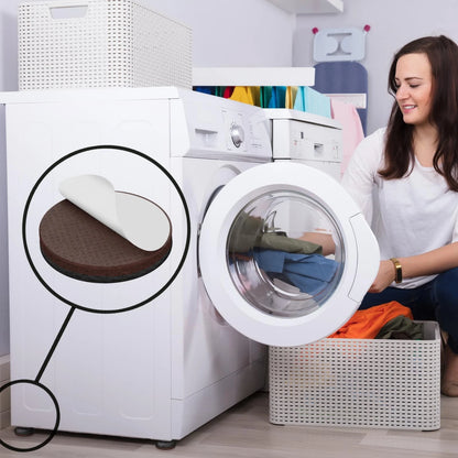 Slipstick 38mm Round Gripper Floor Protection Pads, Non-Slip, 8 Pack, 5-Year Warranty