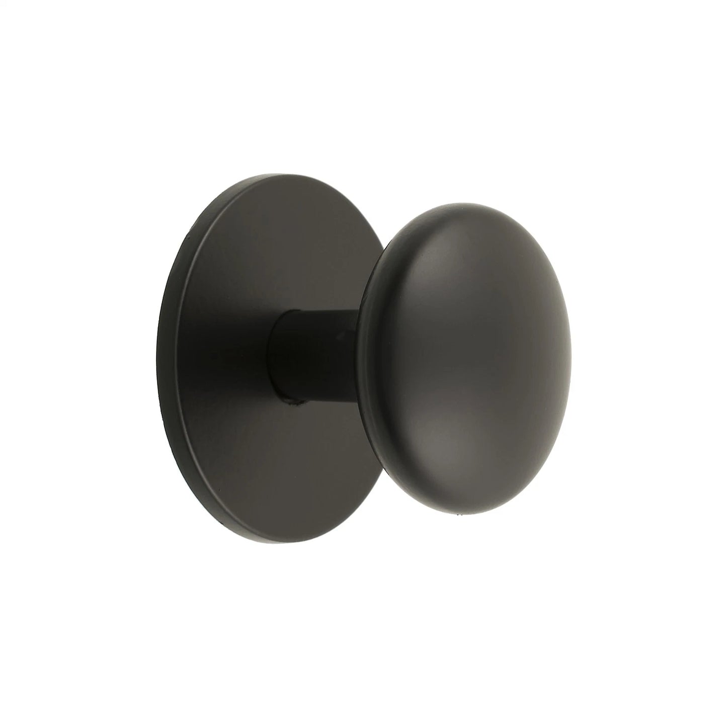 Prestige 26mm Black Flat Knob 6 Pack - Matte Black Zinc Alloy, Easy Install