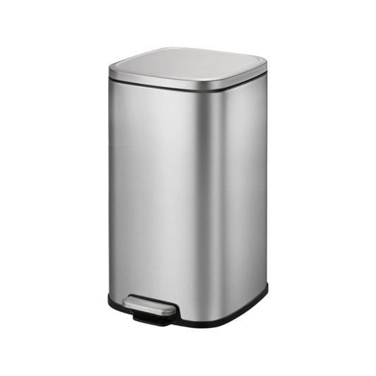 Eko 20L Stainless Steel Pedal Bin with Lid and Foot Pedal for Hygienic Waste Disposal