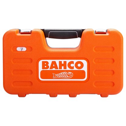 Bahco 1/2" Square Drive Socket Set with Metric Hex Profile & Ratchet, Alloy Steel, Quick Release