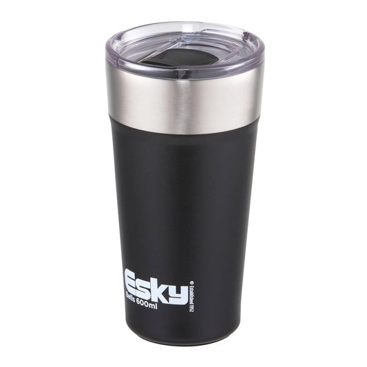 Esky 600ml Coffee Tumbler - Insulated Stainless Steel, Splashproof Lid, Built-in Bottle Opener