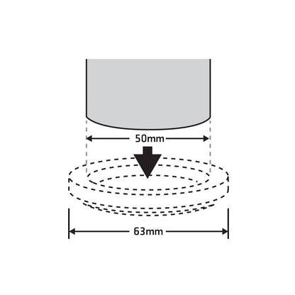 Surface Gard 51mm Brown Round Carpet Base Castor Cups, Steel & Felt, 4 Pcs