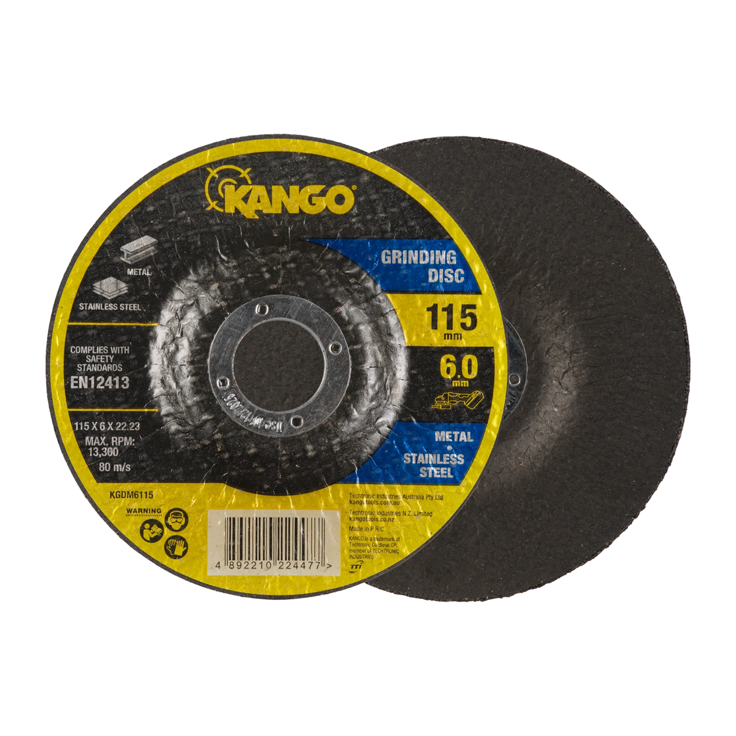 Kango 115mm Grinding Disc, Inox, Aluminium Oxide, Low Thermal Load, Angle Grinder Compatible