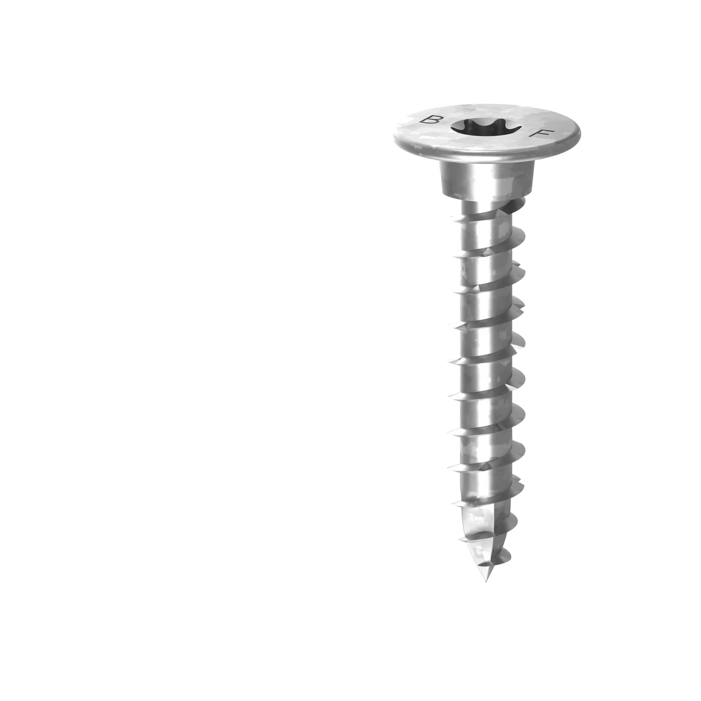 Bremick XTP Galvanized Post Screw 18g x 45mm T40, Washer Head, Pyramid Point, 25 Pack