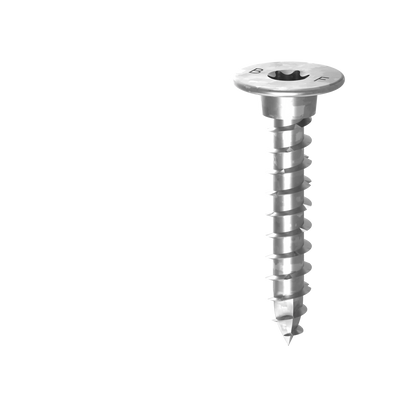 Bremick XTP Galvanized Post Screw 18g x 45mm T40, Washer Head, Pyramid Point, 25 Pack