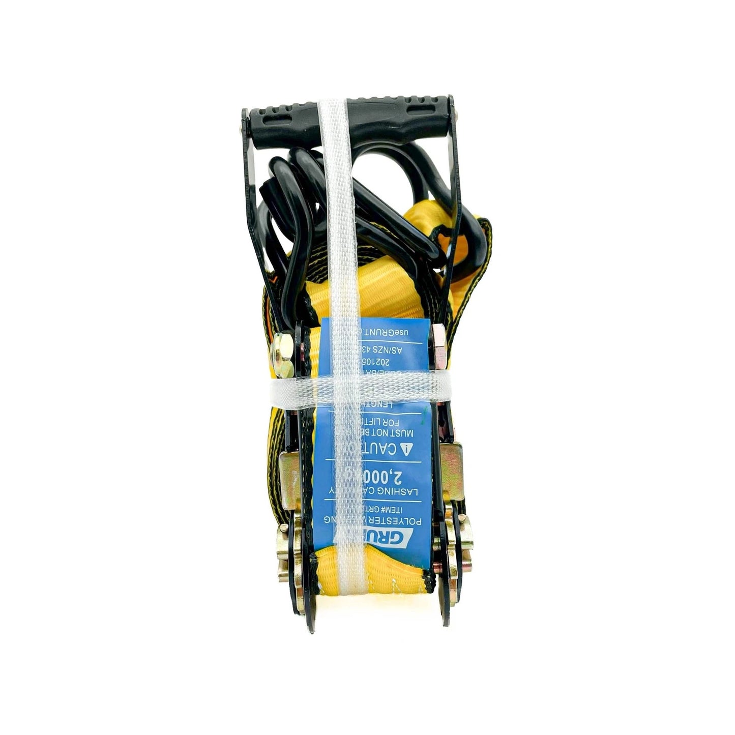 Grunt Heavy Duty 50mm x 6m Ratchet Tie Down, 2000kg Capacity, Polyester Webbing