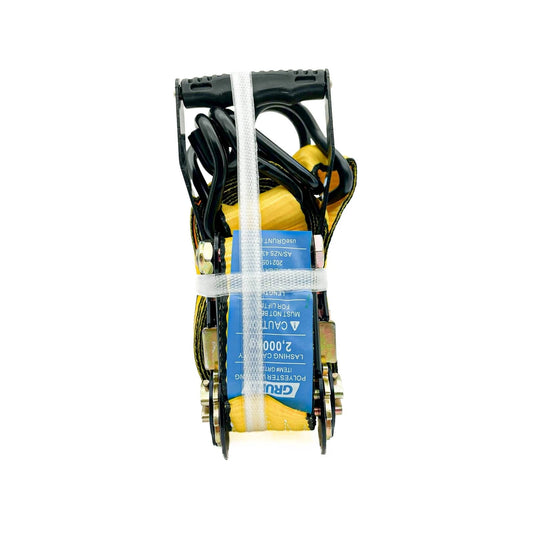 Grunt Heavy Duty 50mm x 6m Ratchet Tie Down, 2000kg Capacity, Polyester Webbing