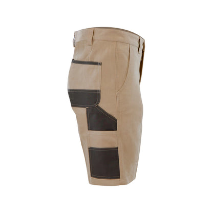 Craftright Khaki Oxford Trim Cargo Shorts Size 102 with Reinforced Pockets