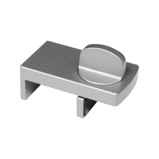 Rolltrak Patio Door Track Lock - No Keys Needed, Twist-to-Lock, Alloy, Indoor Use