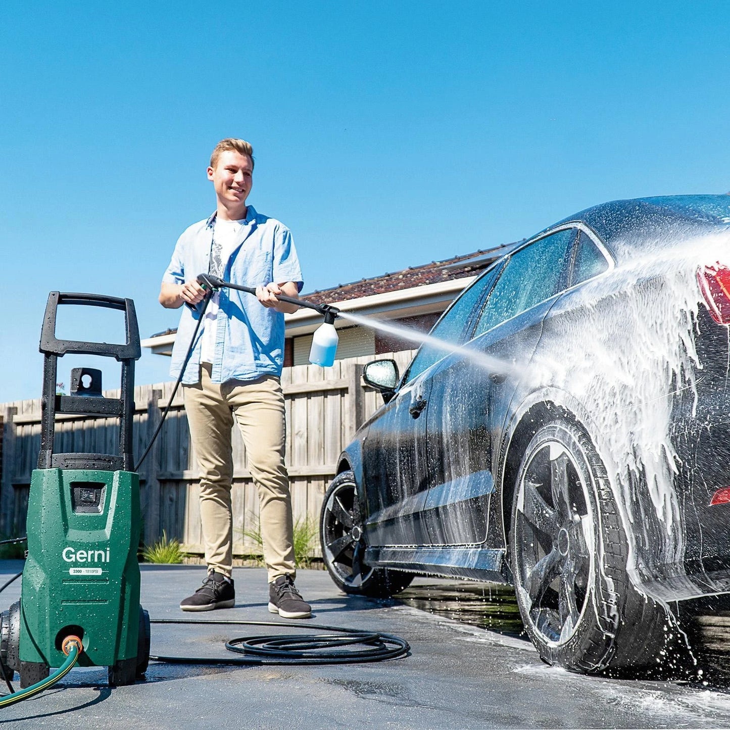 Gerni 1L Vehicle Wash - Biodegradable Cleaner for Cars, Bikes, Boats & Machinery