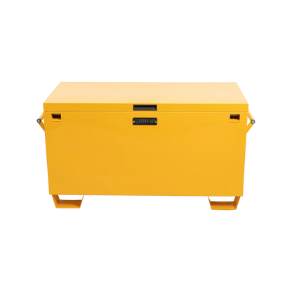 Rhino Powder Coated Site Box 1175x550x690mm, Heavy Duty Steel, Secure Locking, Yellow