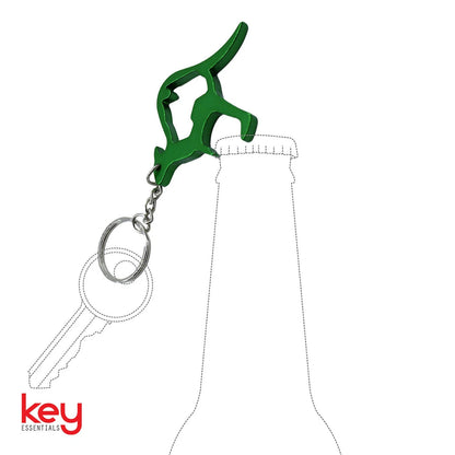 EHI Key Essentials Kangaroo Bottle Opener Key Ring, Assorted Colours, Nickel Plated Brass