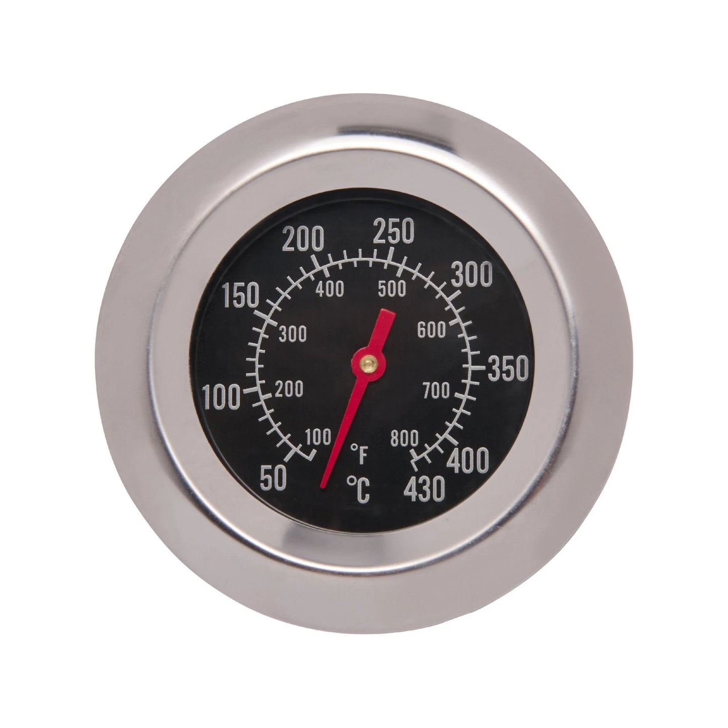 Jumbuck Replacement Hood Thermometer, Stainless Steel, 40°C-430°C, Easy Install, Dual Scale