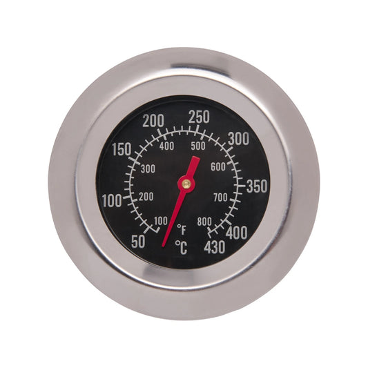 Jumbuck Replacement Hood Thermometer, Stainless Steel, 40°C-430°C, Easy Install, Dual Scale