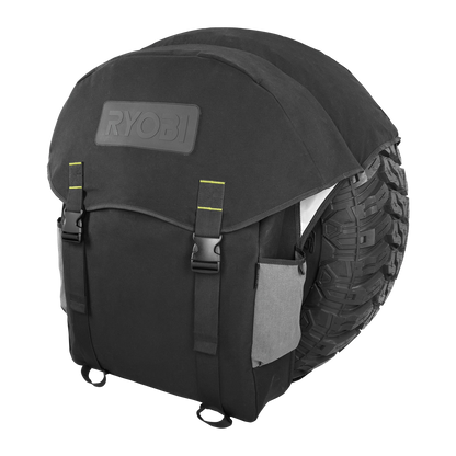 Ryobi Traxx Canvas Wheel Bag, Fits 31"-35" Tyres, Durable 250gsm Canvas, Ample Storage