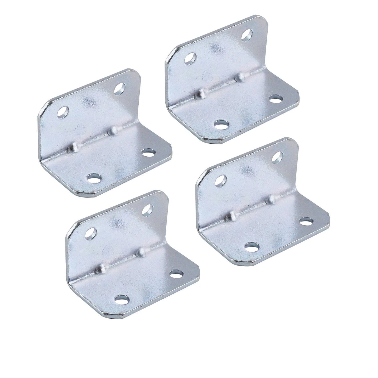 Carinya Zinc Plated Reinforcing Angle Bracket 44.5x27x27x2mm - 4 Pack, Indoor/Outdoor Use