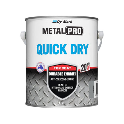 Dy-Mark 4L Aluminium Quick Dry Enamel, Anti-Corrosive, Durable Finish