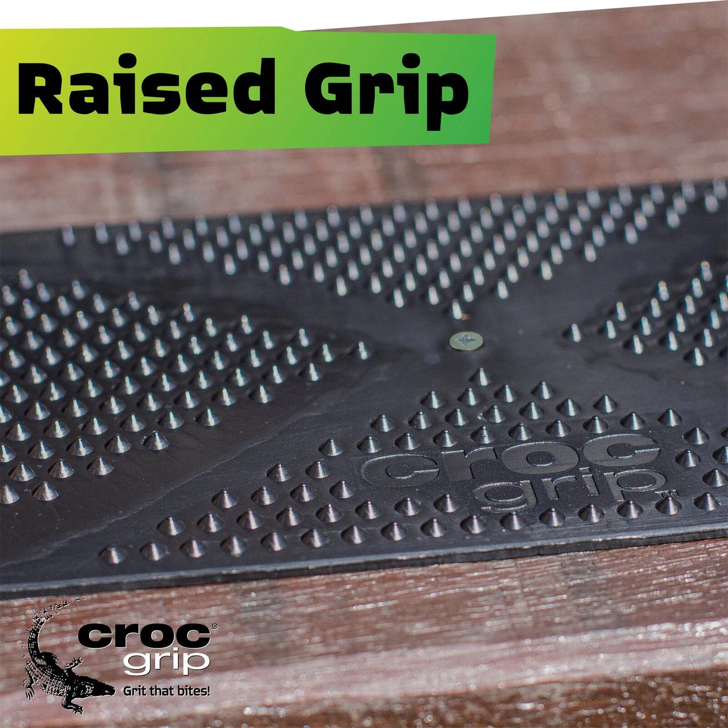 Croc Grip Black Grip Treads 400x100mm 3 Pack - Slip Resistant, Durable, Easy Install