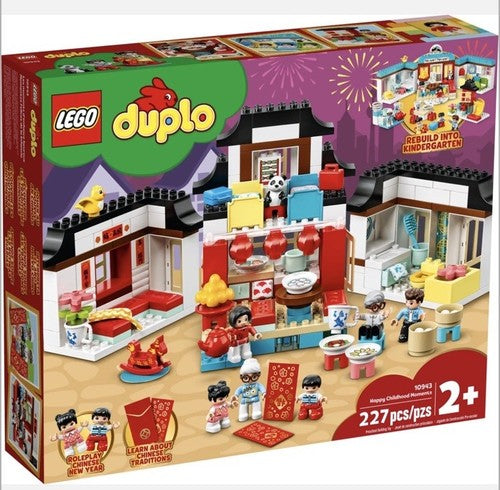 LEGO 10943 DUPLO Town Happy Childhood Moments: Chinese New Year & Kindergarten Playset - Auzzistore