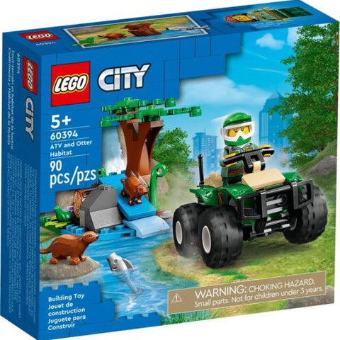 LEGO CITY ATV & Otter Habitat 60394 Set Fish Frog Toy Camera Walke Talke - Auzzistore