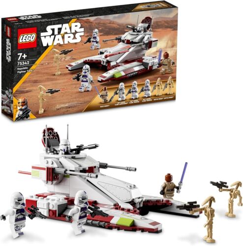 LEGO 75342 Star Wars Republic Fighter Tank Set Purple 187th Legion Clone