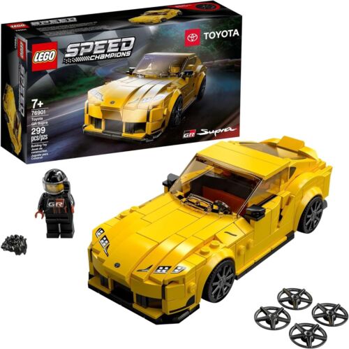 LEGO 76901 Speed Champions Toyota GR Supra Yellow Sports Car Toy