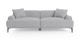 Brosa Seta 4 Seater Sofa (Gainsboro Grey)