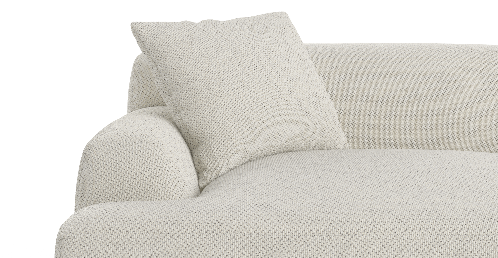 Brosa Seta 4 Seater Sofa (Seashell White)