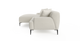 Brosa Seta 4 Seater Sofa with Chaise (Seashell White, Left Chaise)
