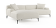 Brosa Seta 4 Seater Sofa with Chaise (Seashell White, Left Chaise)