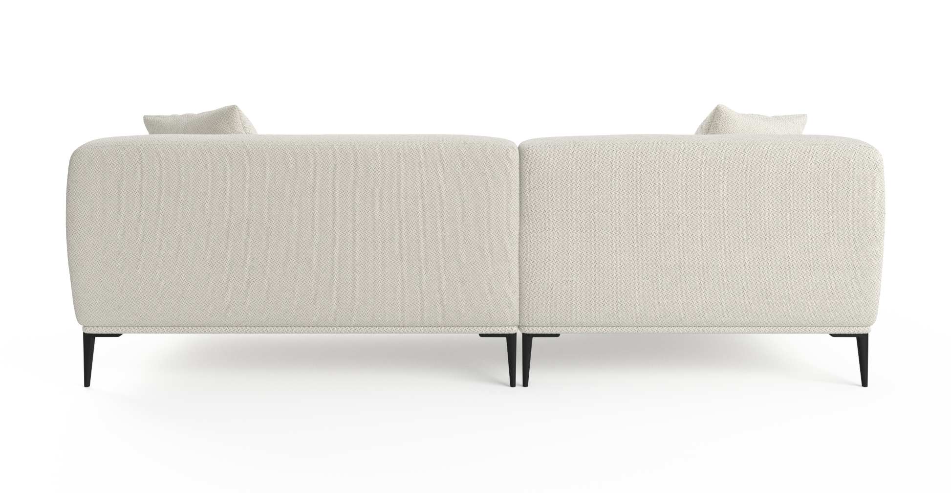 Brosa Seta 4 Seater Sofa with Chaise (Seashell White, Left Chaise)