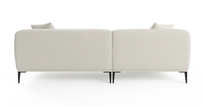 Brosa Seta 4 Seater Sofa with Chaise (Seashell White, Left Chaise)