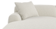 Brosa Seta 4 Seater Sofa with Chaise (Seashell White, Left Chaise)