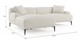 Brosa Seta 4 Seater Sofa with Chaise (Seashell White, Left Chaise)