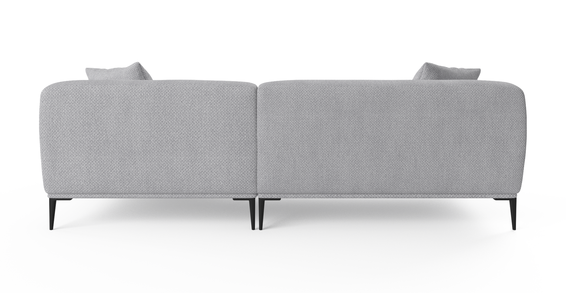 Brosa Seta 4 Seater Sofa with Chaise (Gainsboro Grey, Right Chaise)